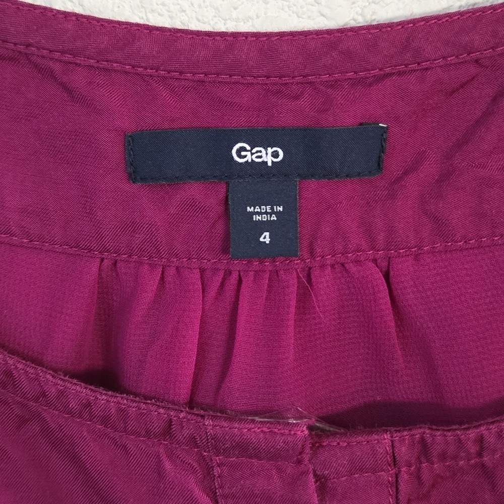 Gap Raspberry Tiered Ruffled Dress. - Picture 5 of 10